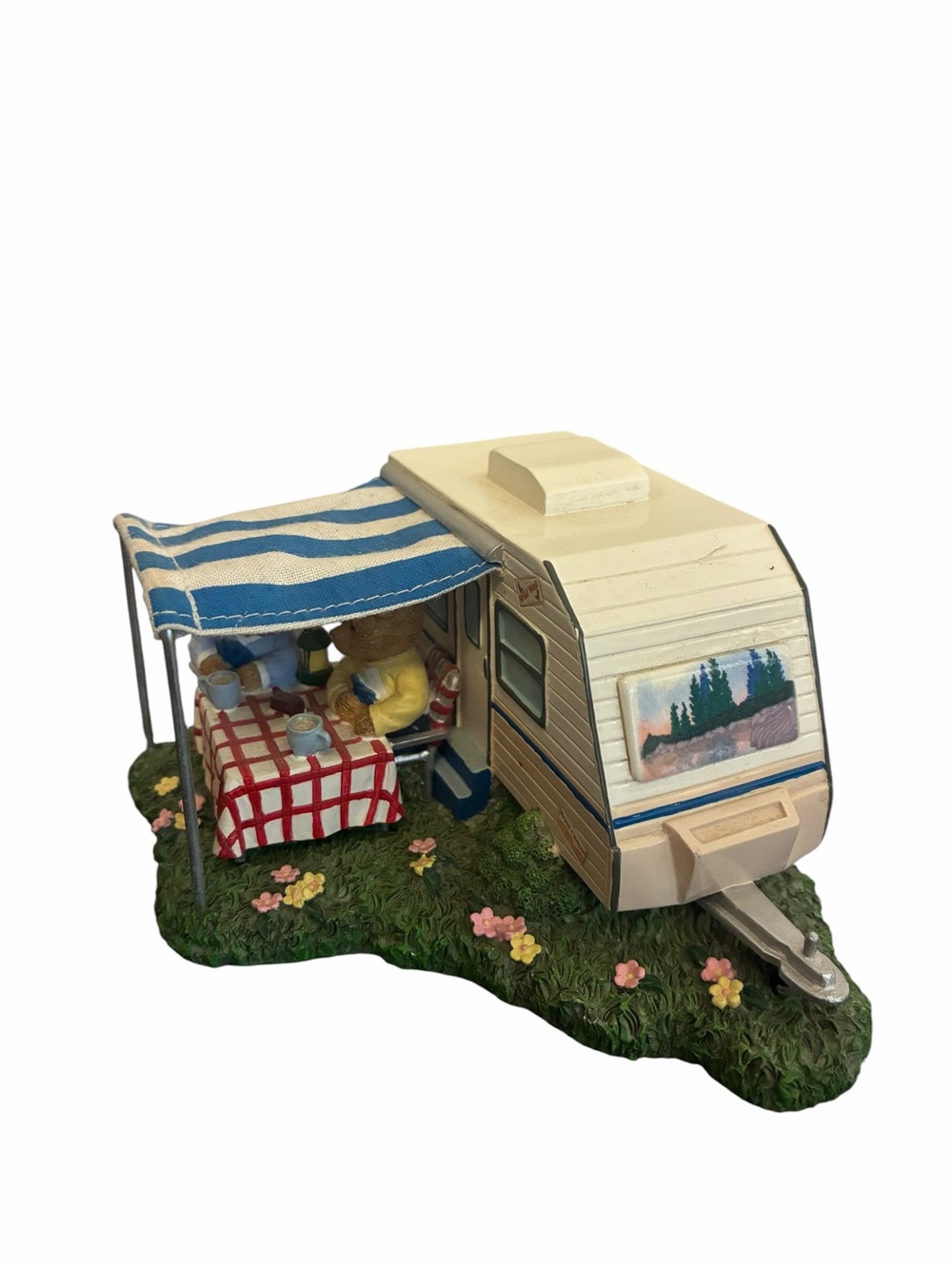 Faithful Fuzzies RV Having Fun! Teddy Bear Camper Figurine Two For The Road